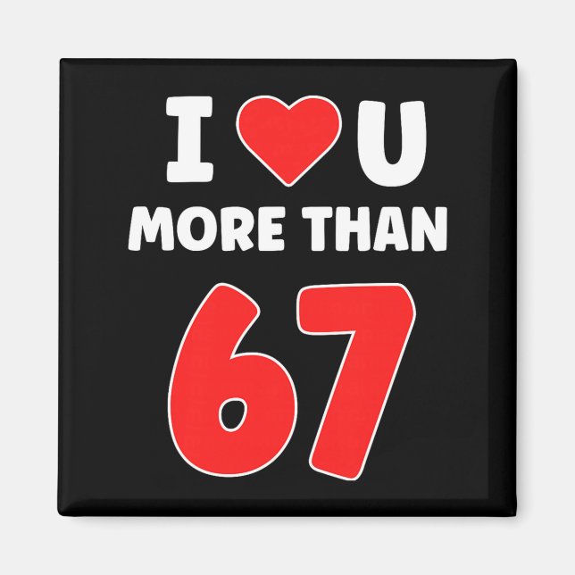 Jag älskar dig mer än 67 Alla hjärtansdagar 67 Mem Magnet (Framsidan)