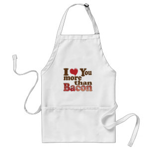 Jag älskar dig mer än bacon förkläde
