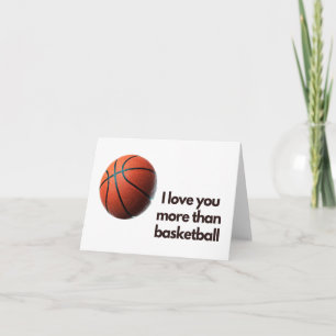 Jag älskar dig mer än basketkort kort