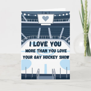 Jag älskar dig mer än Gay Hockey Show Kort