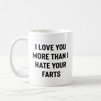 Jag älskar dig mer än jag hatar dina fjärtar Rolig Kaffemugg