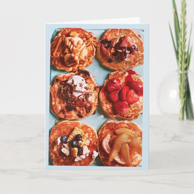 JAG ÄLSKAR DIG ***MER ÄN PANNKAKOR*** KÄRLEKSKORT KORT (Framsida)