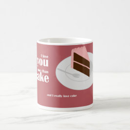 Jag älskar dig mer än tårtan kaffemugg