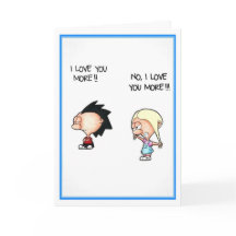 Jag älskar dig mer hälsningkort - Cudorablesen