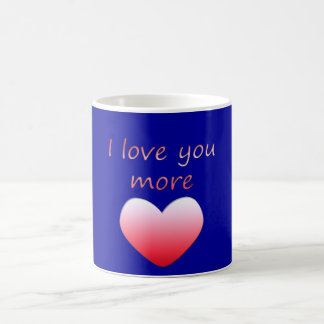 Jag älskar dig mer kaffemugg