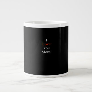 Jag älskar dig mer minimal design jumbo mugg