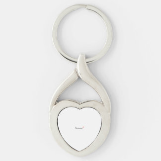 Jag älskar dig mer Tidlös klassisk stil Twisted Heart Silverfärgad Nyckelring