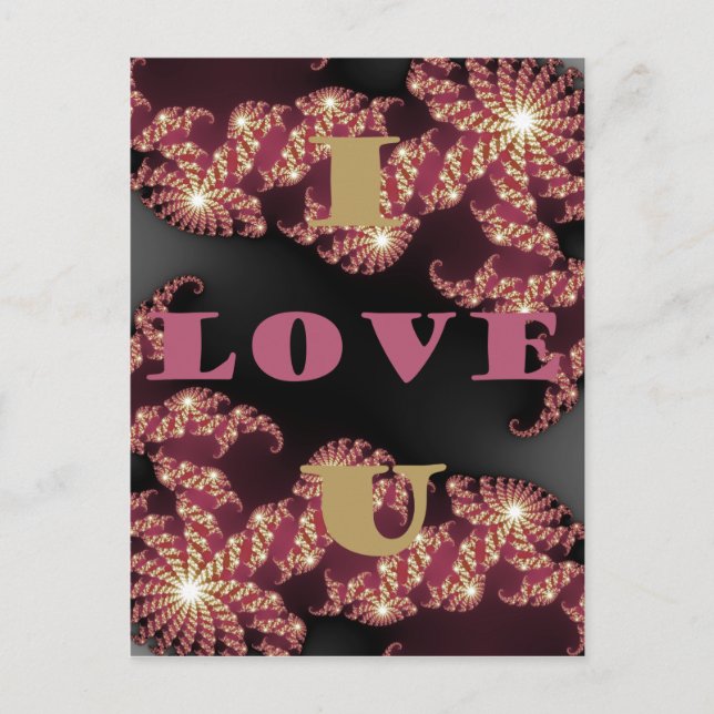 Jag älskar dig min älskling vykort (Framsida)