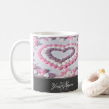 Jag älskar dig min söta Valentine med vacker monog