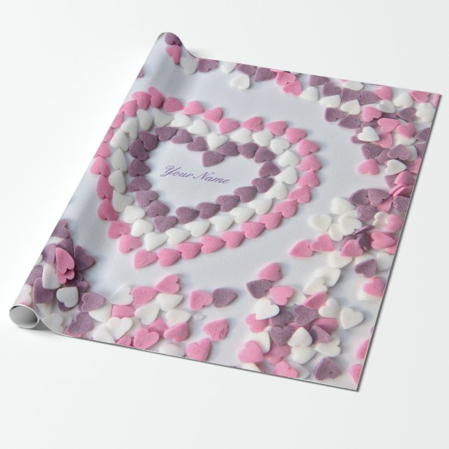Jag älskar dig min söta Valentino med underbara hj Presentpapper (Utrullad)
