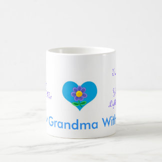 Jag älskar dig mormodern kaffemugg