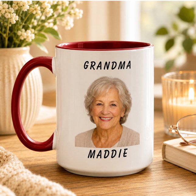 Jag älskar dig mormor | Mormors dag Mugg (I Love You Grandma | Grandparents Day Mug)