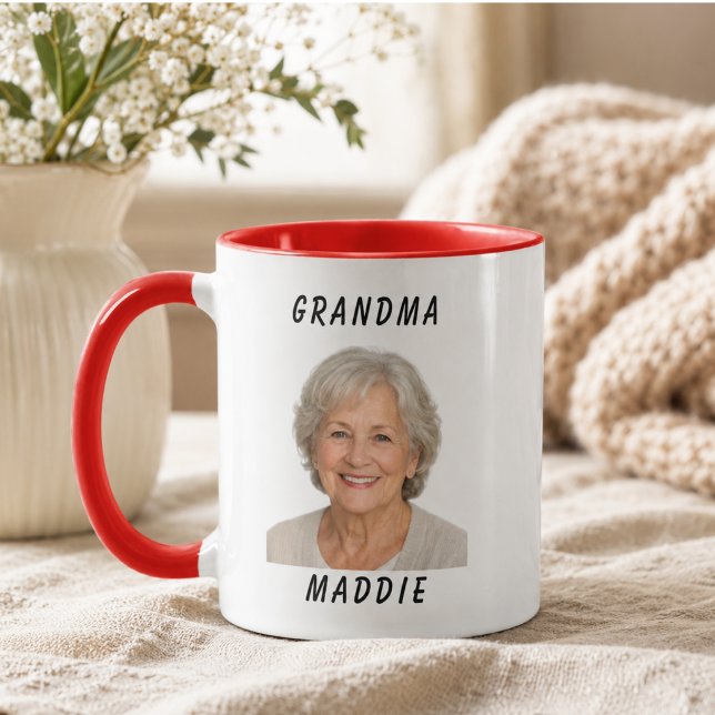 Jag älskar dig mormor | Mormors dag Mugg (I Love You Grandma | Grandparents Day Mug)