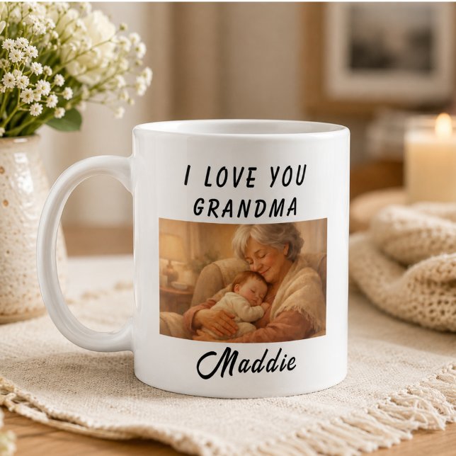 Jag älskar dig mormor mugg | Mormors dag (I Love You Grandma Mug | Grandparents Day)