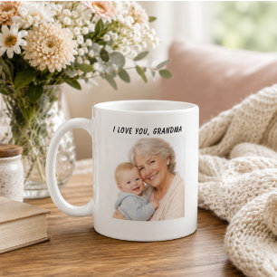 Jag älskar dig mormor mugg Mormors dag
