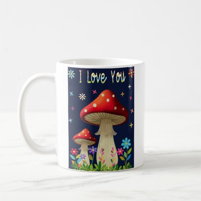 Jag älskar dig-mugg kaffemugg (Vänster)