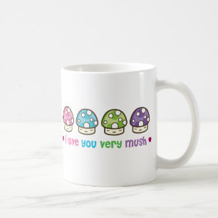 jag älskar dig mycket mush kaffemugg