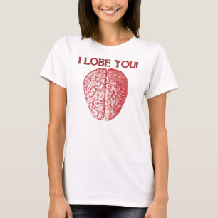 Jag älskar dig nörd älskar rolig t-shirt