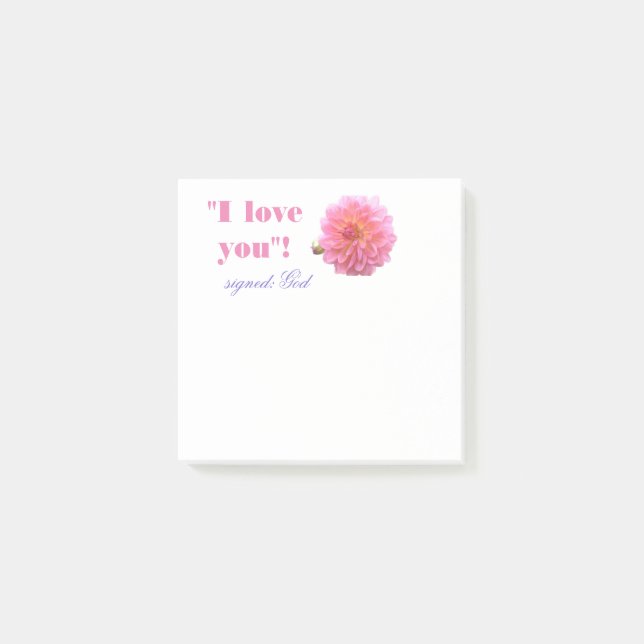 Jag älskar dig noterar post-it block (Framsida)