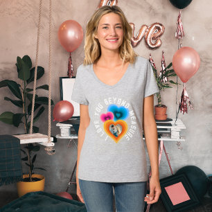 Jag älskar dig över allt förnuft groovy hjärtan t shirt