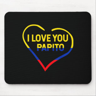 Jag älskar dig Papito Bandera Colombias flagga Gla Musmatta