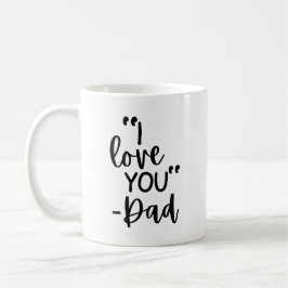 “Jag älskar dig – Pappa” Anpassningsbar fotominnes Kaffemugg