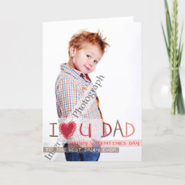 Jag älskar dig PAPPA Kort