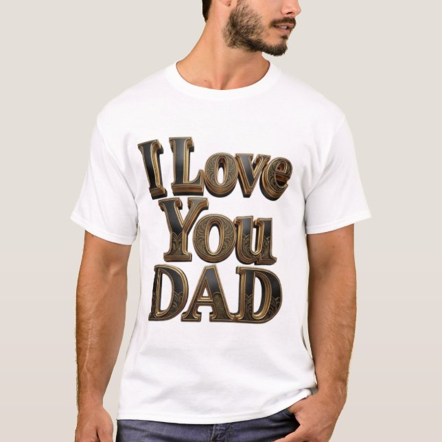 Jag älskar dig pappa t-shirt – Premium fadersdagsp (Framsida)