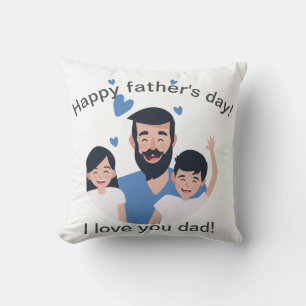Jag älskar dig pappan, lycklig fars kudde