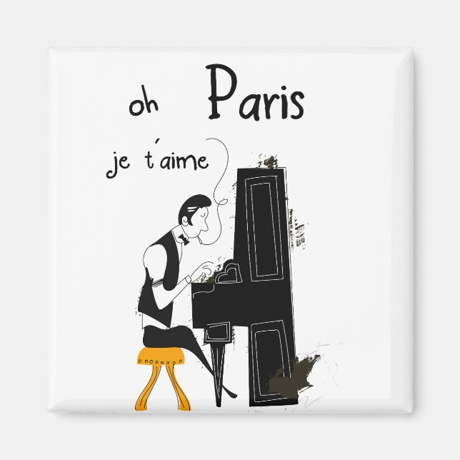 jag älskar dig Paris Magnet (Framsidan)