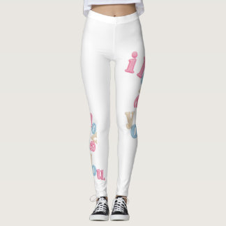 "jag älskar dig" Patch Art Leggings | Estetiskt tr