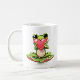Jag älskar dig | Personlig Chibi Padda Kaffemugg
