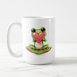 Jag älskar dig Personlig Chibi Padda Kaffemugg