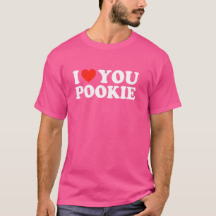 JAG ÄLSKAR DIG POOKIE Roligt Viralt Hawk Tuah Meme T Shirt