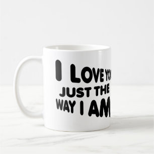 Jag älskar dig precis långt mig den roliga muggen kaffemugg