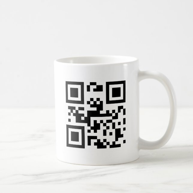 Jag älskar dig - QR kodifierar Kaffemugg (Höger)