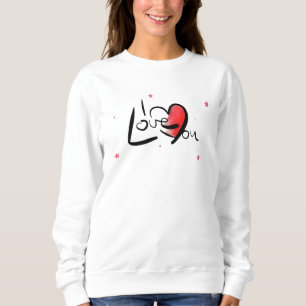 Jag älskar dig romantisk hjärta konst t shirt