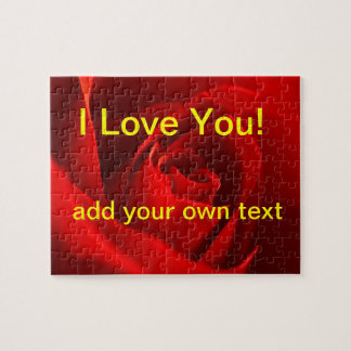Jag älskar dig ropussel pussel