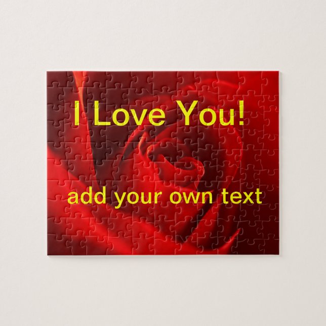 Jag älskar dig ropussel pussel (Horisontell)