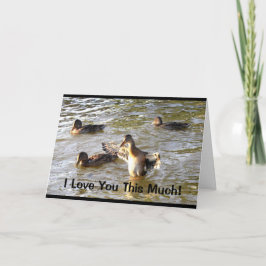 Jag älskar dig så här mycket på faderns dag kort