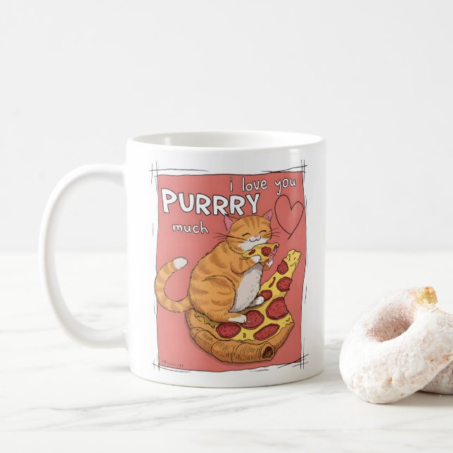 Jag älskar dig så himla mycket Roligt present till Kaffemugg (Med munk)