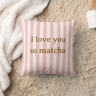 Jag älskar dig så Matcha Söt Rosa Kudde
