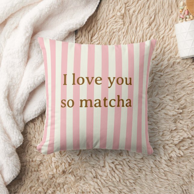 Jag älskar dig så Matcha Söt Rosa Kudde (Filt)