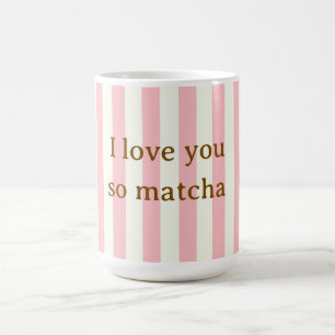 Jag älskar dig så Matcha Söt Rosa Magisk Mugg
