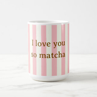 Jag älskar dig så Matcha Söt Rosa Magisk Mugg