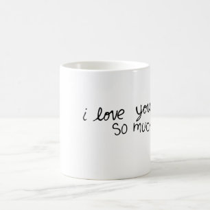 Jag älskar dig så mycket kaffemugg