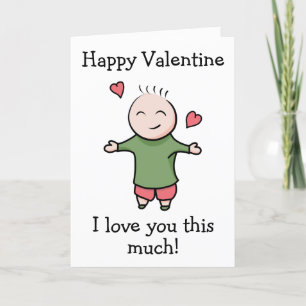 Jag älskar dig så mycket Valentine Helgkort