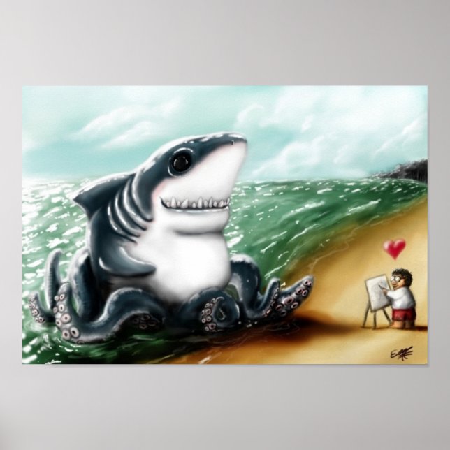 Jag älskar dig, Sharktopus Poster (Framsidan)
