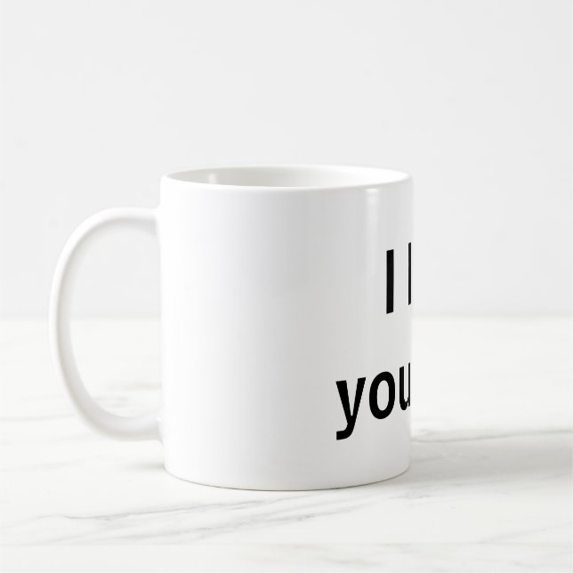 Jag älskar dig själv kaffemugg (Vänster)