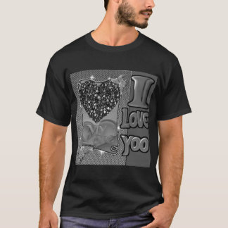 Jag älskar dig själv svart hjärta T-shirt | Självk